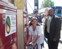 Deputy Mayor Louise Portelance and Govindh Jayaraman